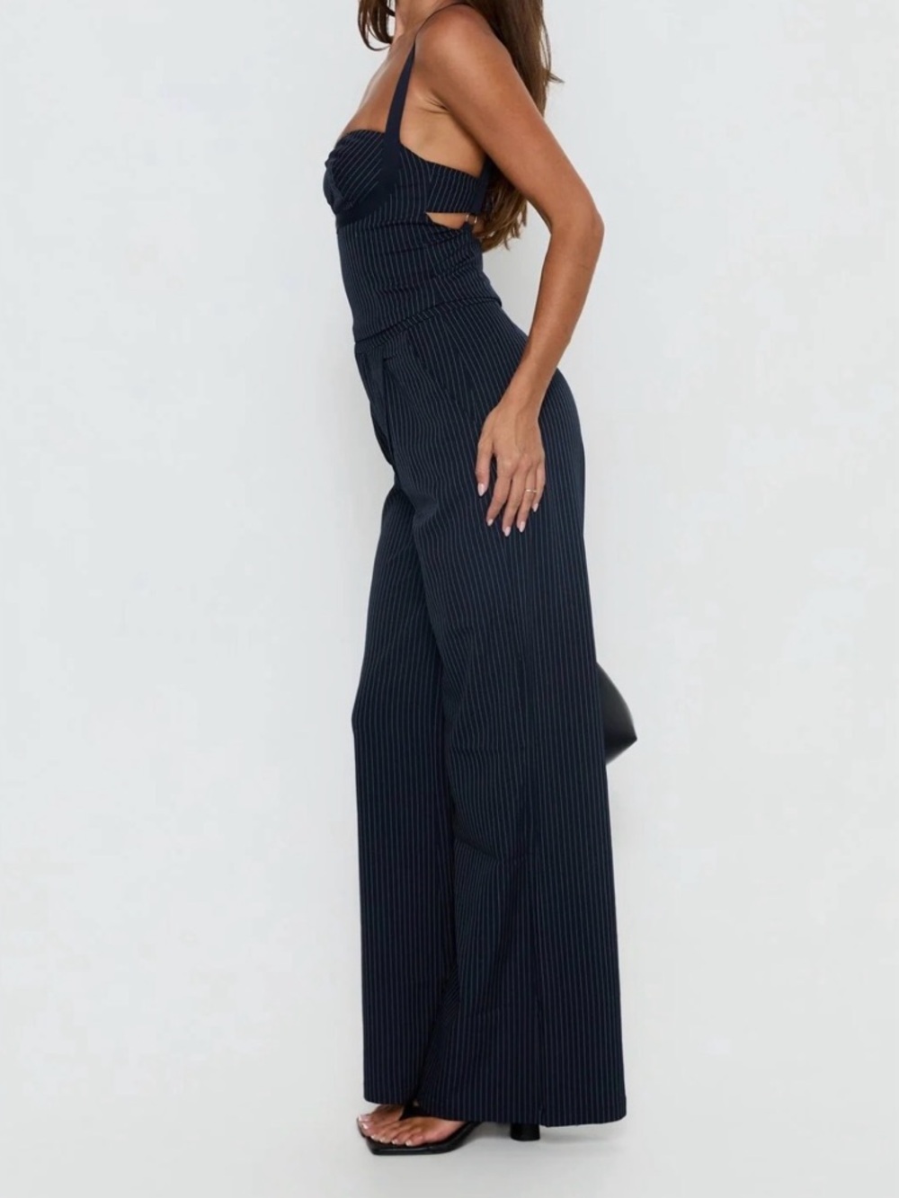 NWT Princess Polly Briana Pinstripe Pant Set - Picture 3 of 14
